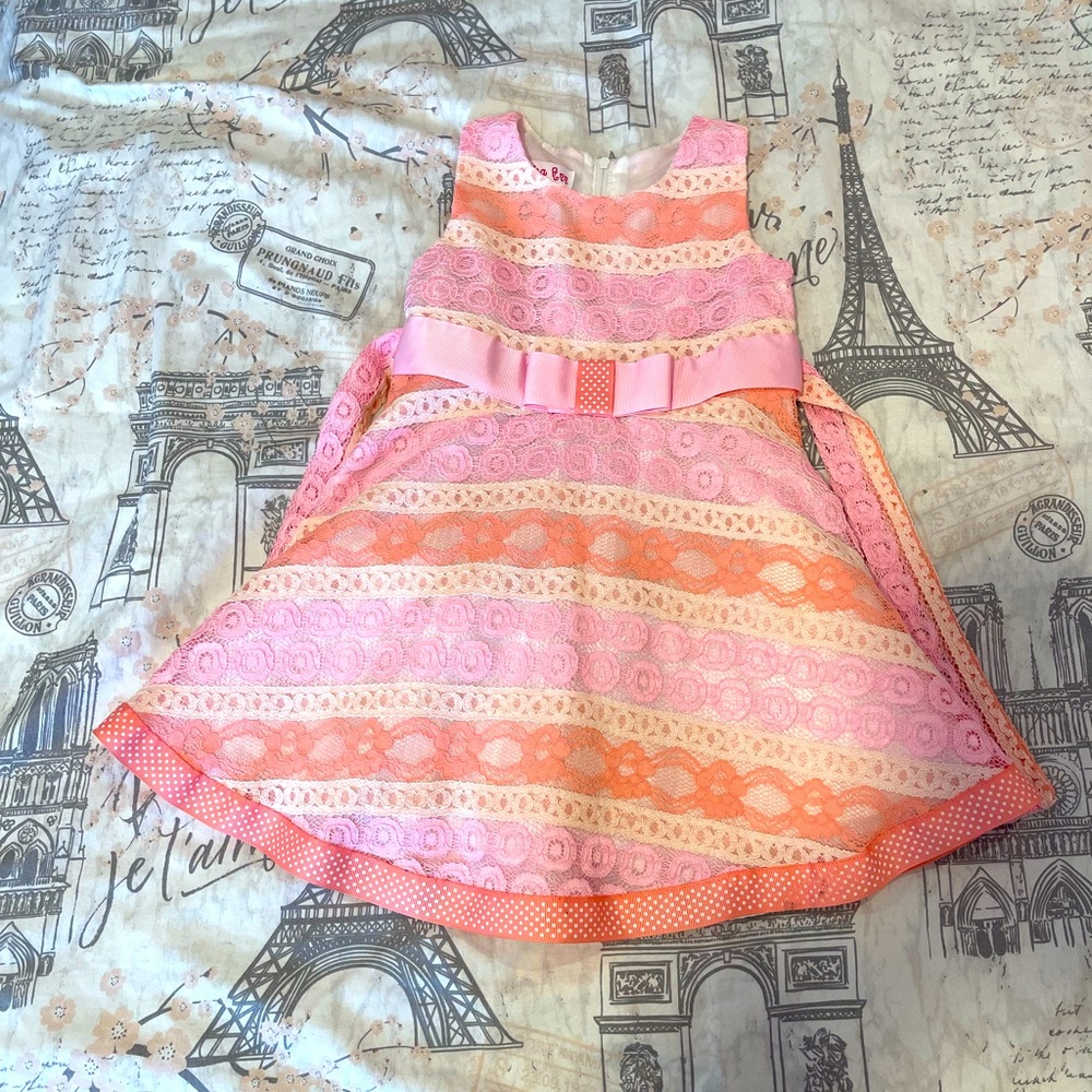 ⭐️ 6/$20. ⭐️ Jessica Ann Sleeveless Floral Knit Dress 2T